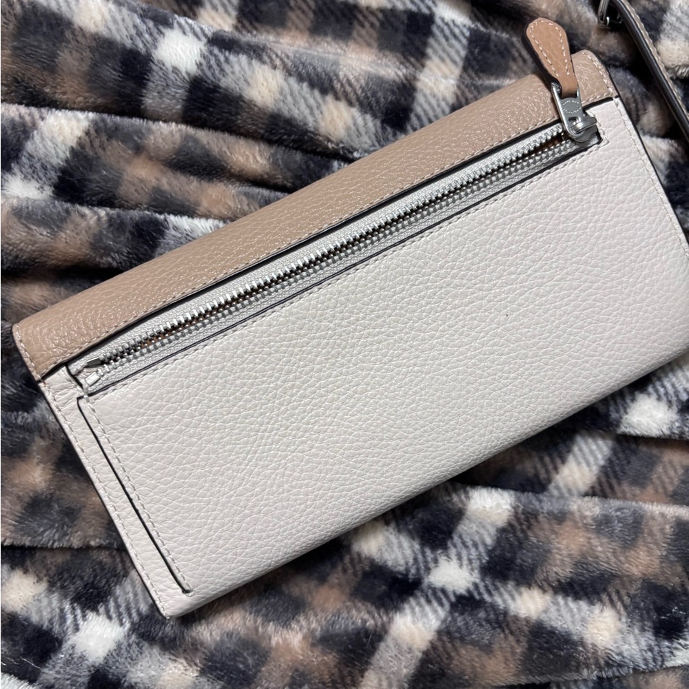 Coach Beige Teri Hobo Leather Shoulder Bag and Wallet Set - Picture 6 of 9